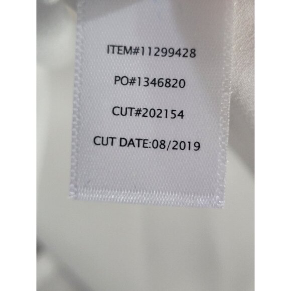 TORRID Women's SZ 2 Harper Georgette Roll Tab Blouse White Flowy Minimalist - Picture 8 of 8